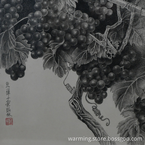 Pen painting of atmospheric background wall